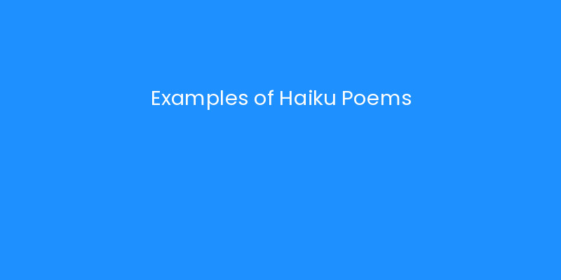 Examples of Haiku Poems | iLayoutBooks