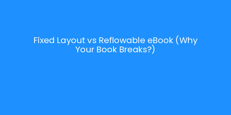Fixed Layout vs Reflowable eBook (Why Your Book Breaks?) | iLayoutBooks